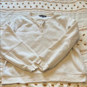 Ocean Drive Cream Henley Sweater